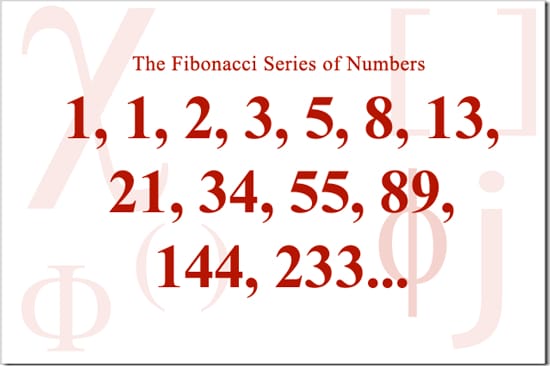 Fibanocci Series of Numbers