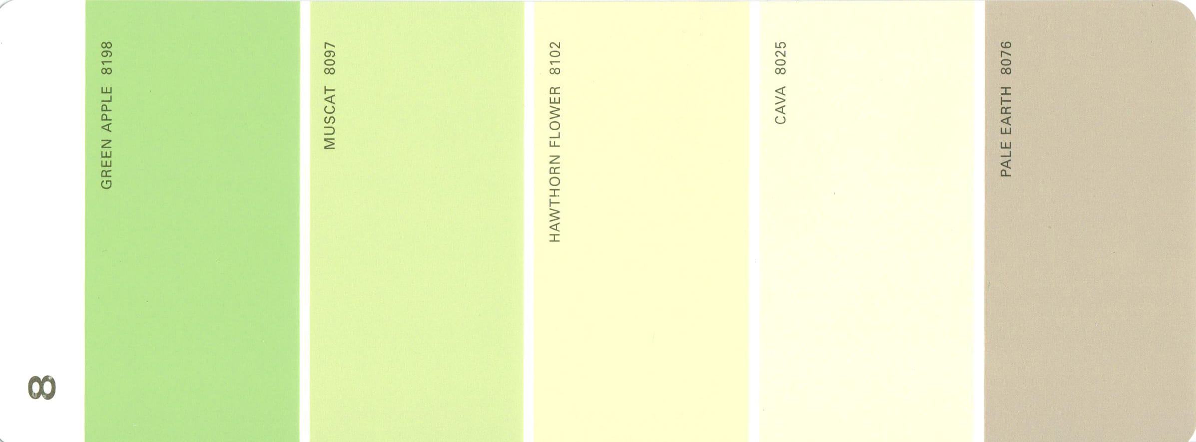 Martha Stewart Paint 5 Color Palette Card 08