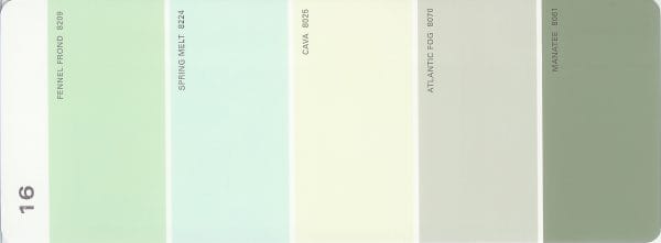 Martha Stewart Paint 5-Color Palette Card #16 Martha Stewart Paint 5-Color Palette Card #16