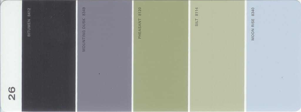 Download Martha Stewart Paint 5-Color Palette Card #26 - TheLandofColor.com