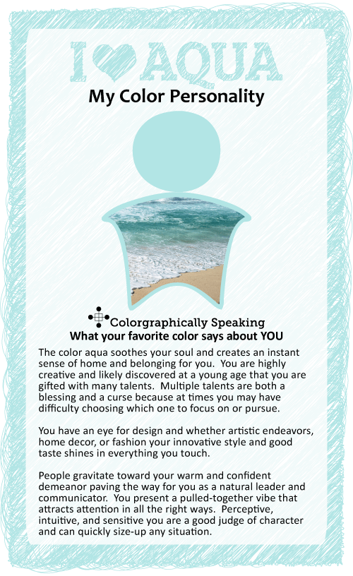 My Favorite Color is Aqua Meaning My Favorite Color is Aqua Meaning