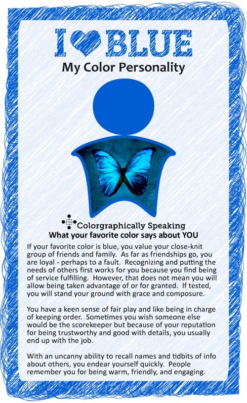 My Favorite Color is Blue Meaning