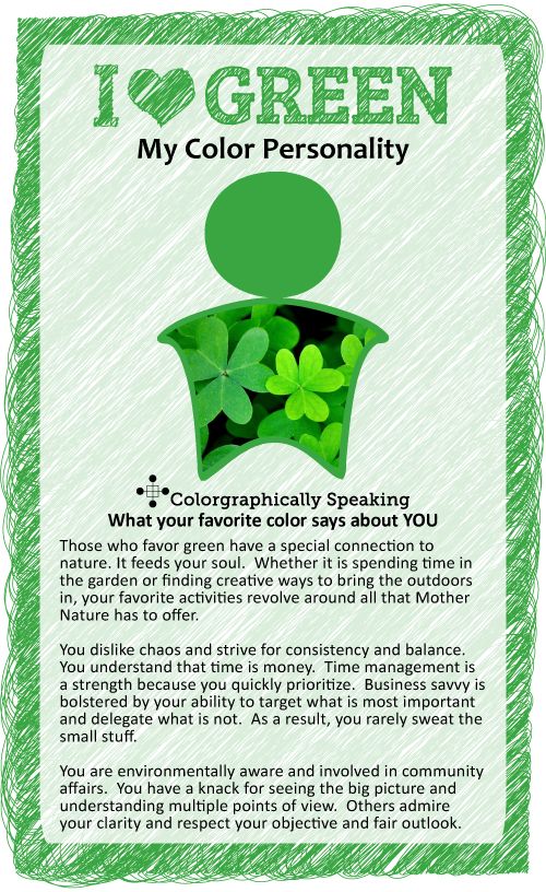 My Favorite Color Is Green Meaning