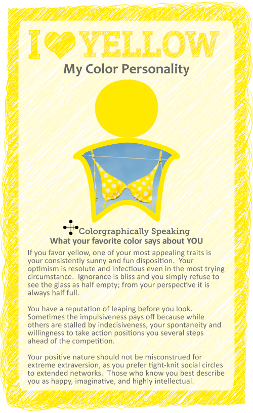 My Favorite Color is yellow Meaning