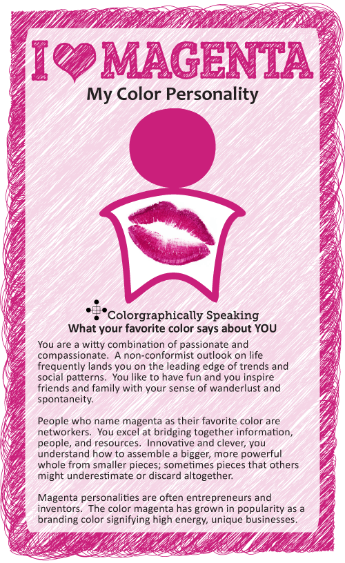 My Favorite Color is Magenta Meaning Personality