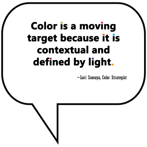 color is a moving target