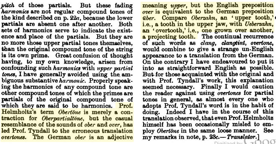 Color overtones definiton