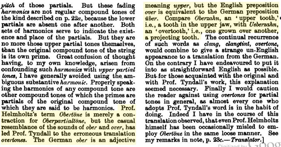 Color overtones definiton