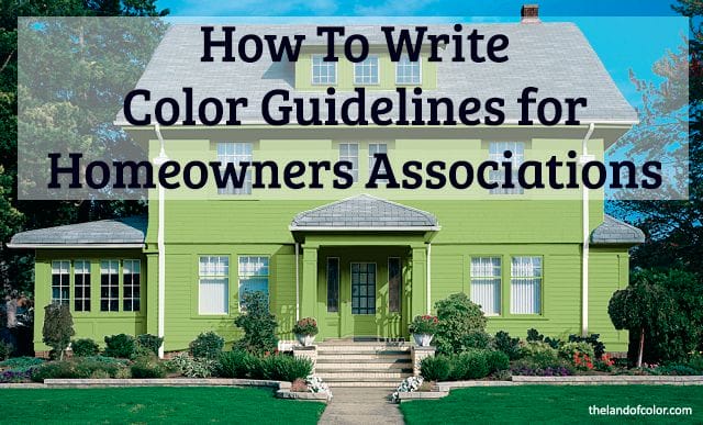 HOA Color Guidelines