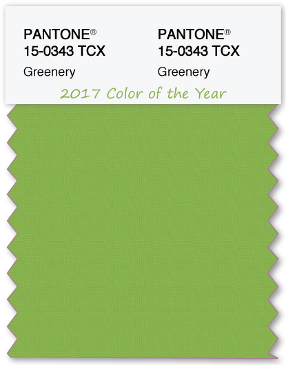 Pantone Color of the year 2017 Greenery
