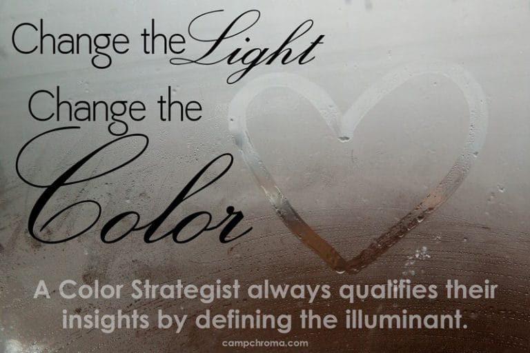 Change the light change the color