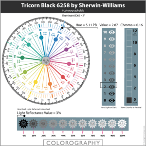 Tricorn Black 6258 by Sherwin-Williams