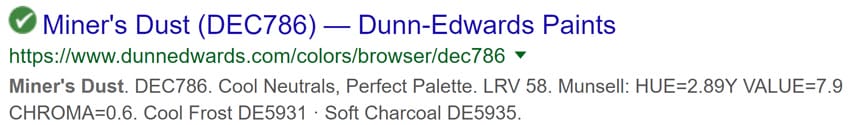Dunn Edwards Miners dust