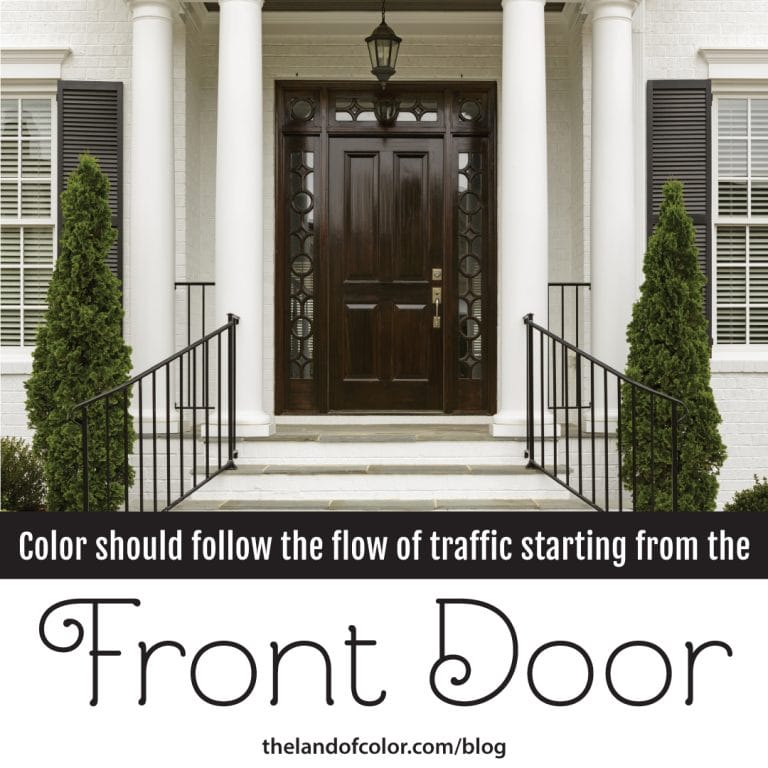 Flow-of-Color-Start at the Front-Door