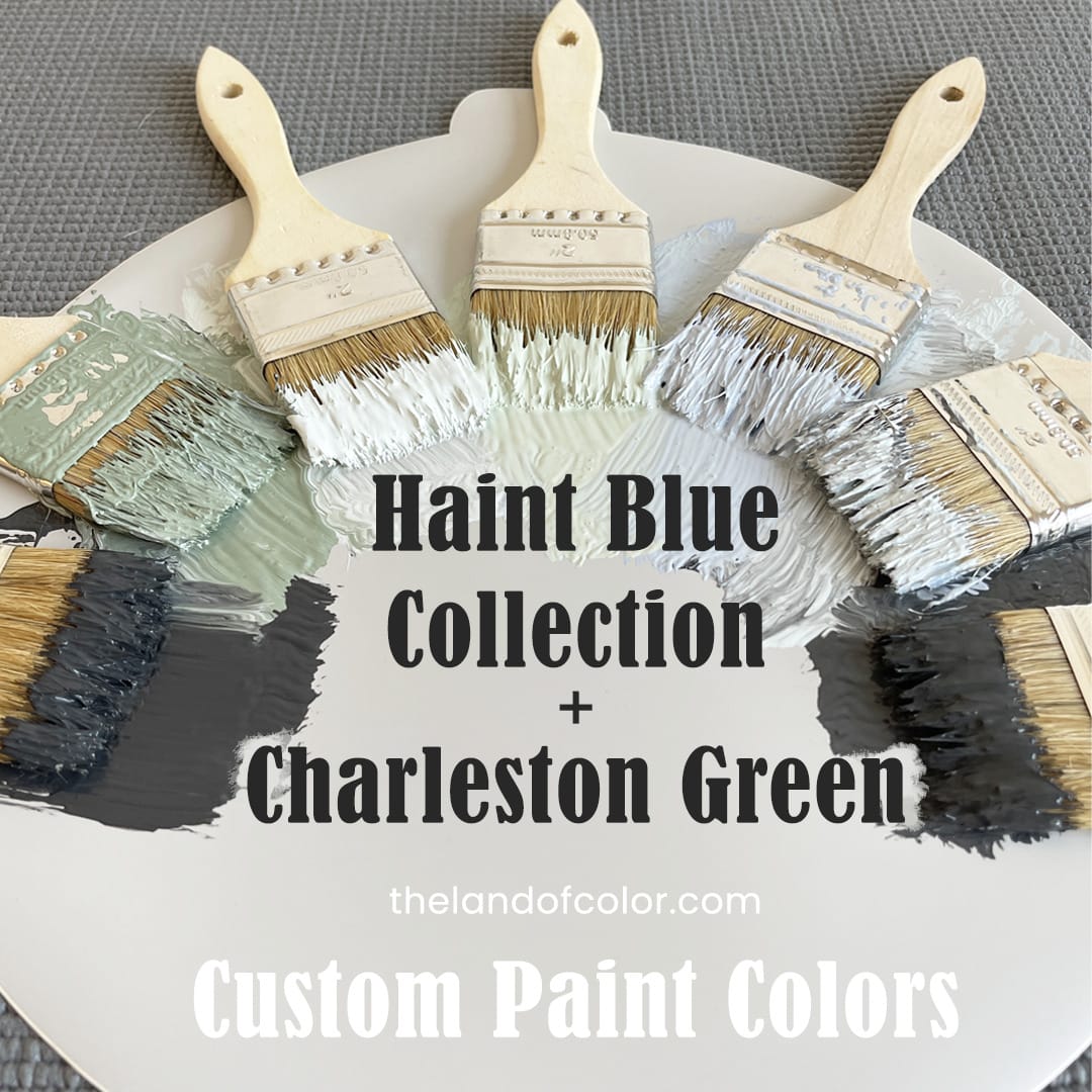 Haint Blue Paint and Charleston Green  Color Formulas