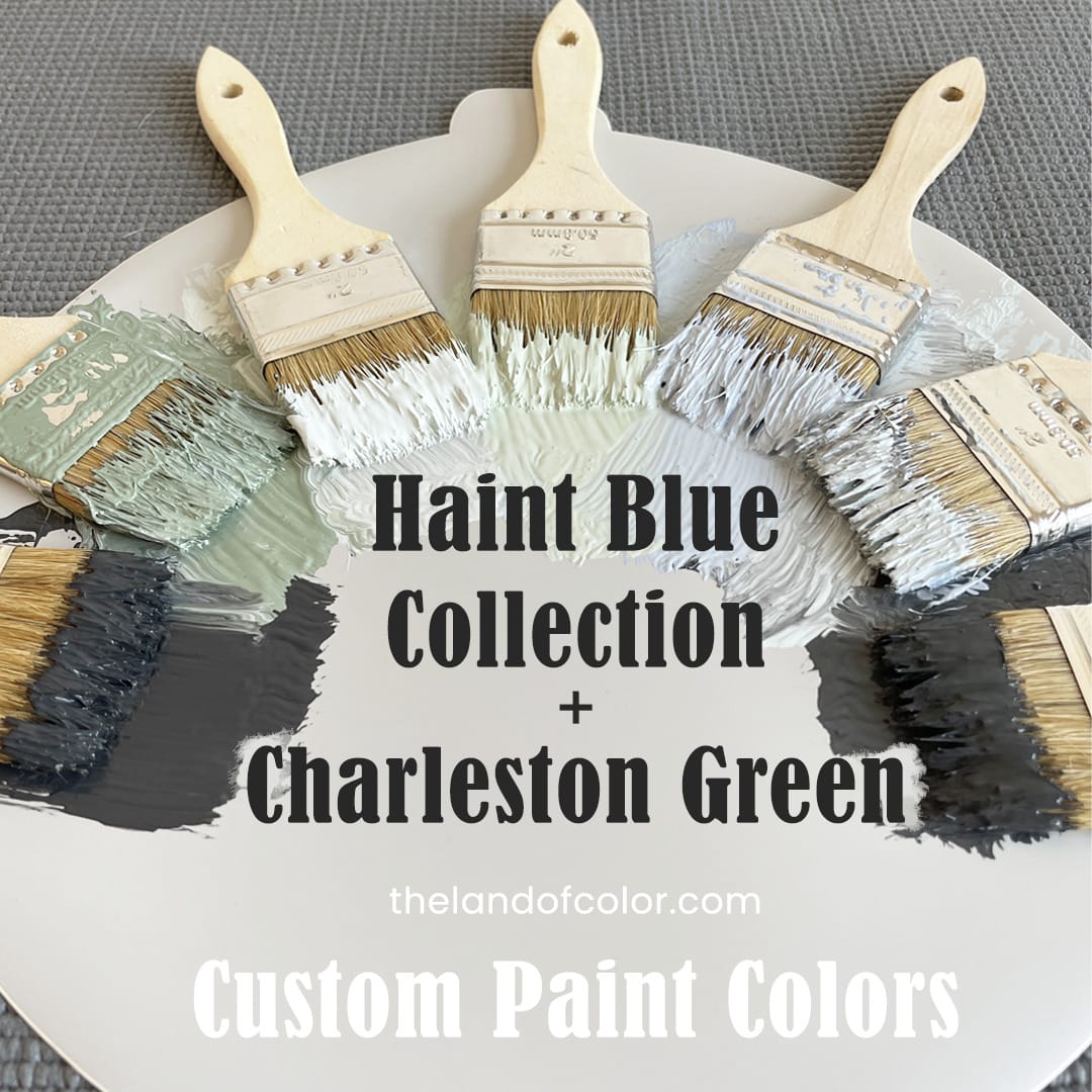 Haint Blue Paint and Charleston Green Color Formulas