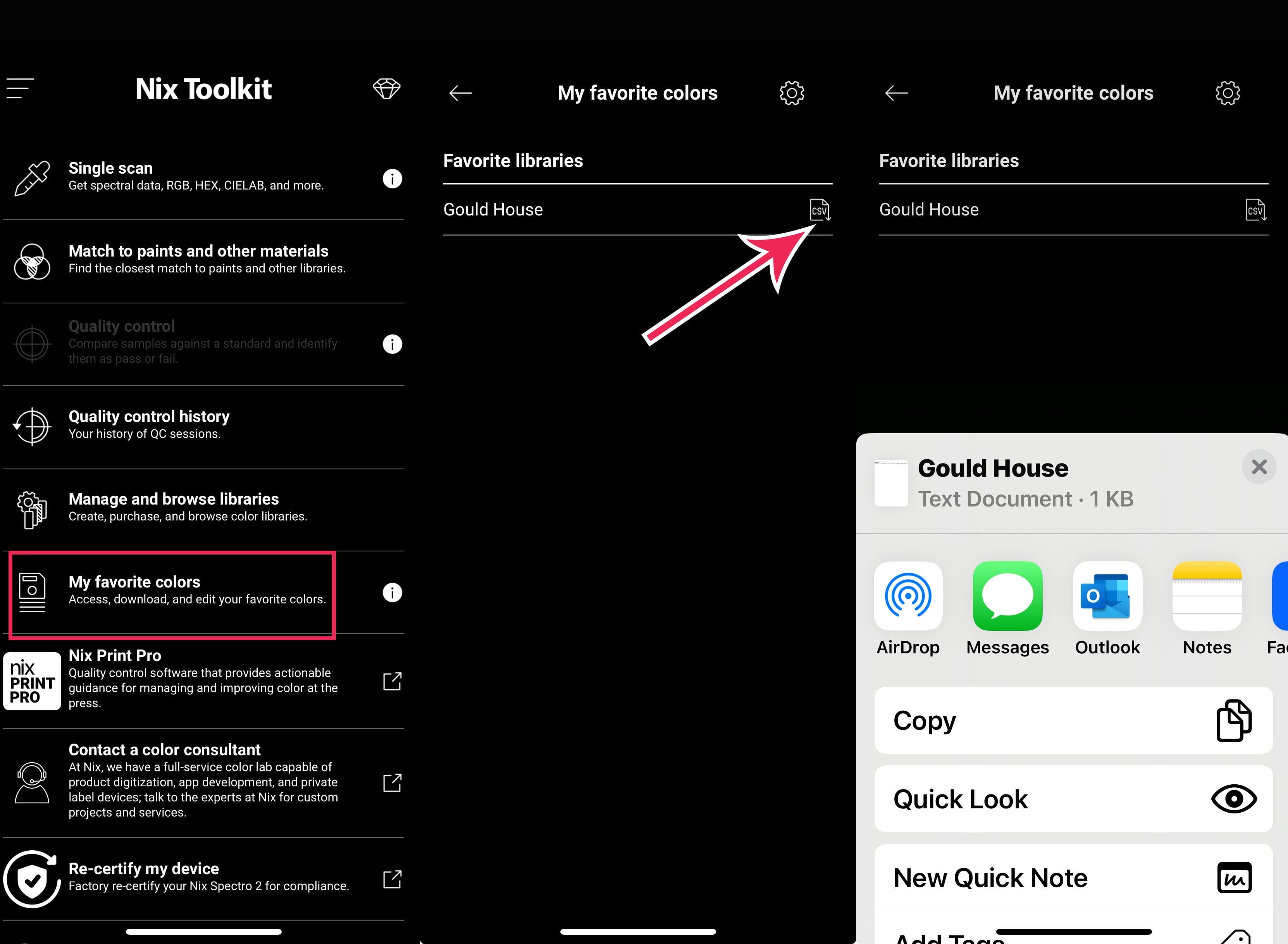 Send Nix Sensor CSV File